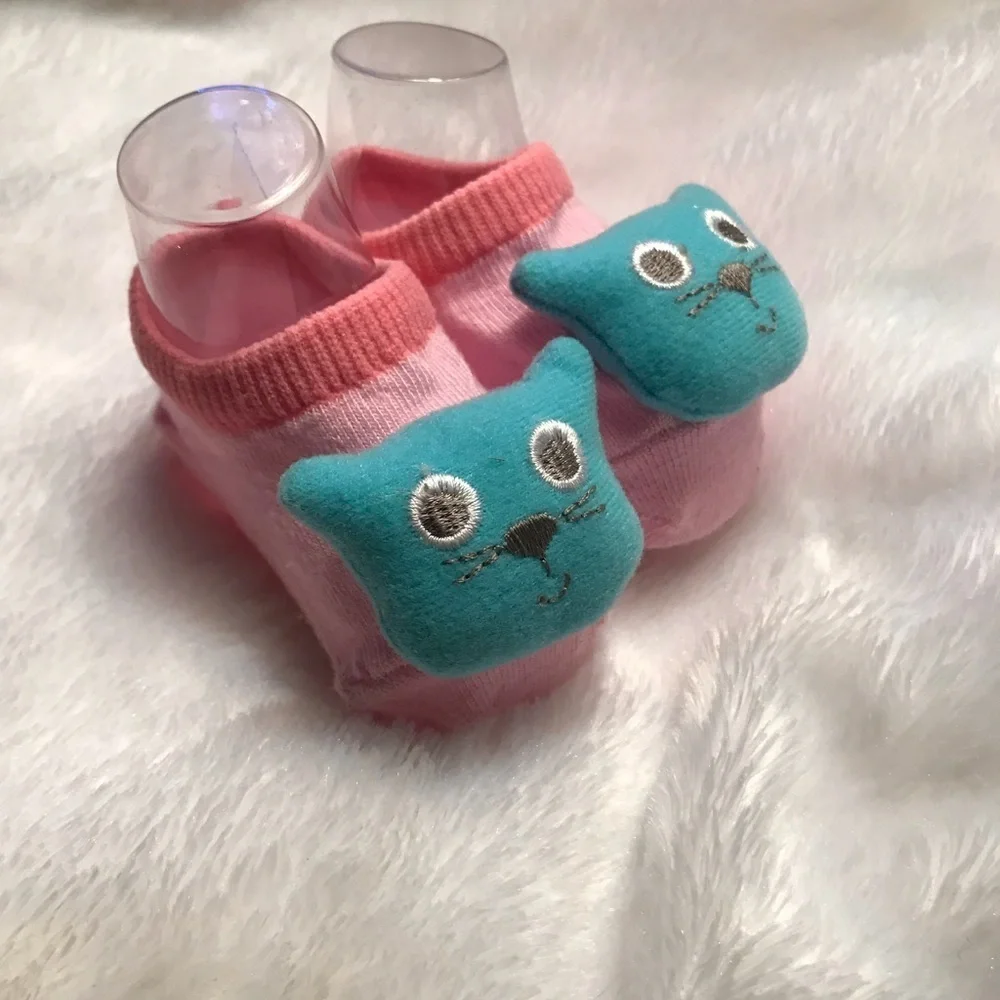 Newborn Baby Kitty 3D Sock Booties